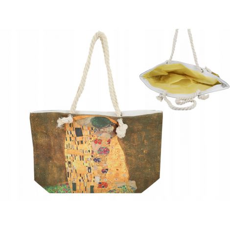 Torba z uszami ze sznurka Carmani G. Klimt, Pocałunek